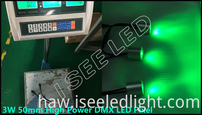 3W dmx led pixel packing net weight